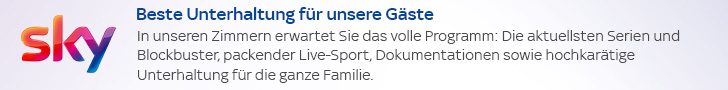 Kostenlos Sky in allen Zimmern